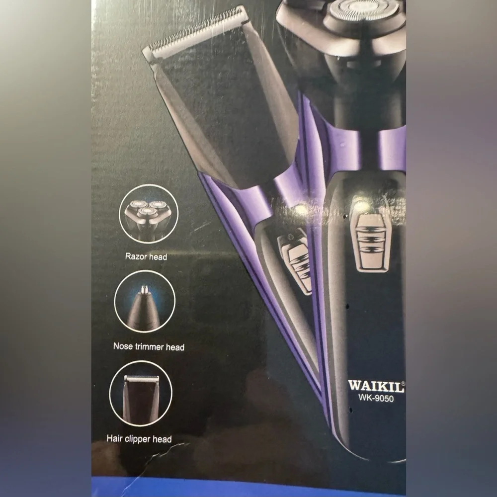 This is a Waikil 3-in-1 electric shaver for men, Razor/Nose Trimmer/Hair Clipper